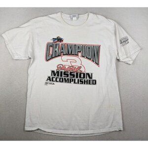 DALE EARNHARDT - DAYTONA 500 CHAMPION - VTG 90s T-SHIRT - SIZE XL - FLAWS